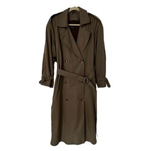 Ralph Lauren Black Label Double Breasted Trench Coat Removable Wool Liner | XL